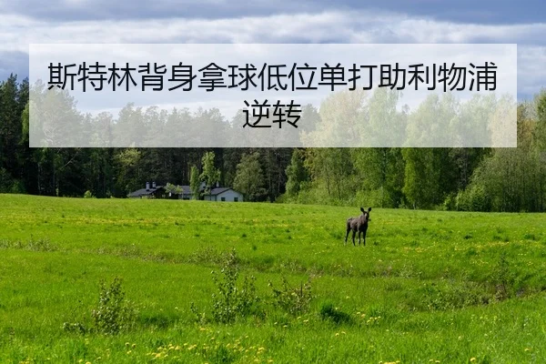 斯特林背身拿球低位单打助利物浦逆转 - LEYU